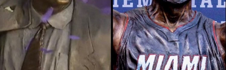 世界杯赛程-两代热火传奇！莱利与韦德雕像细节对比 哪一座更有神韵？