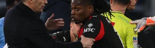 莱昂不满被换下！离场时不断抱怨，还推开阿莱格里